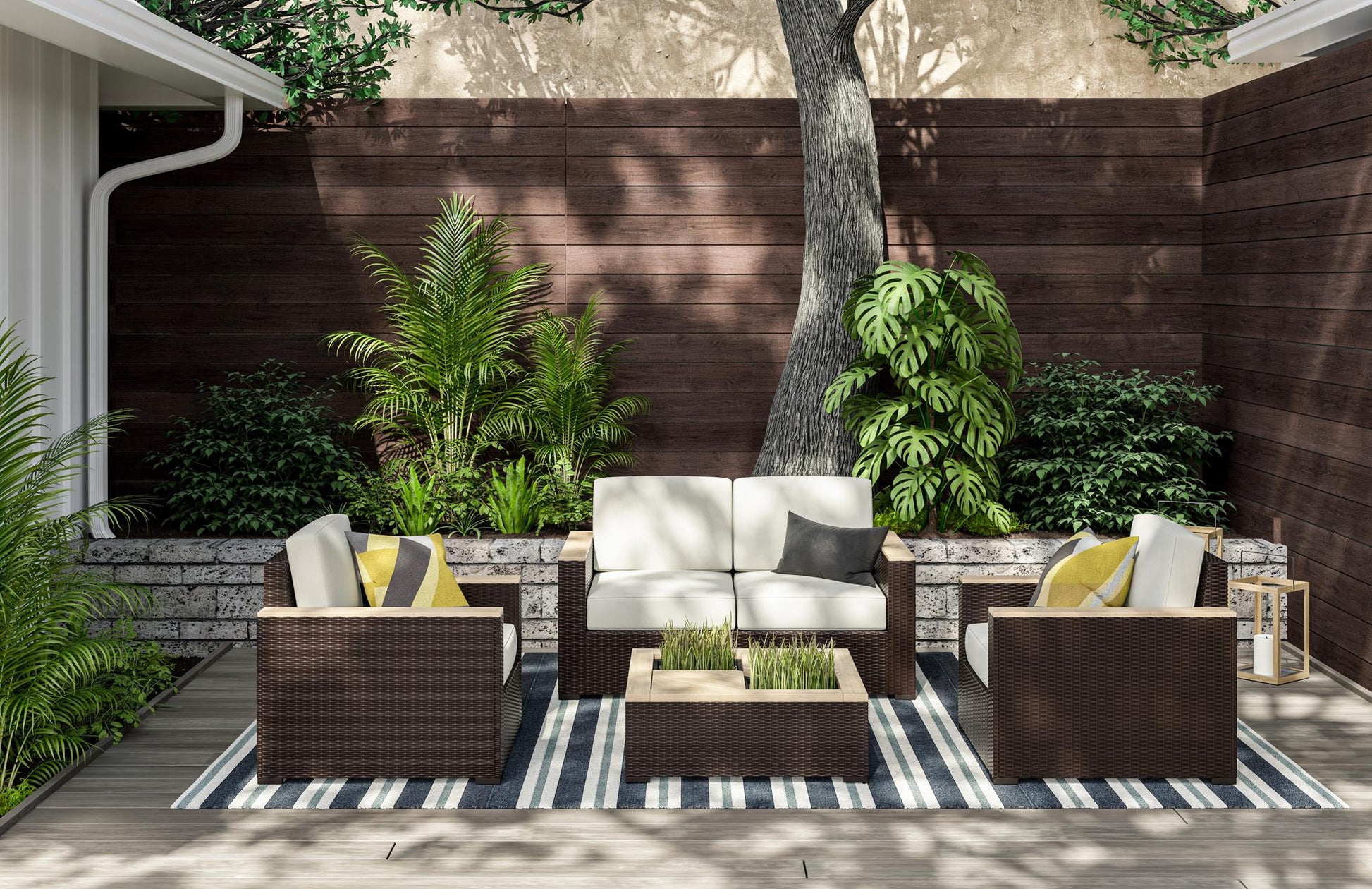 Palm Springs Outdoor Loveseat Set