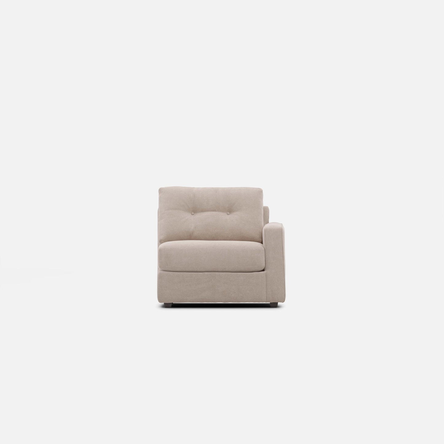 Modular One Chair Stone Right-Facing