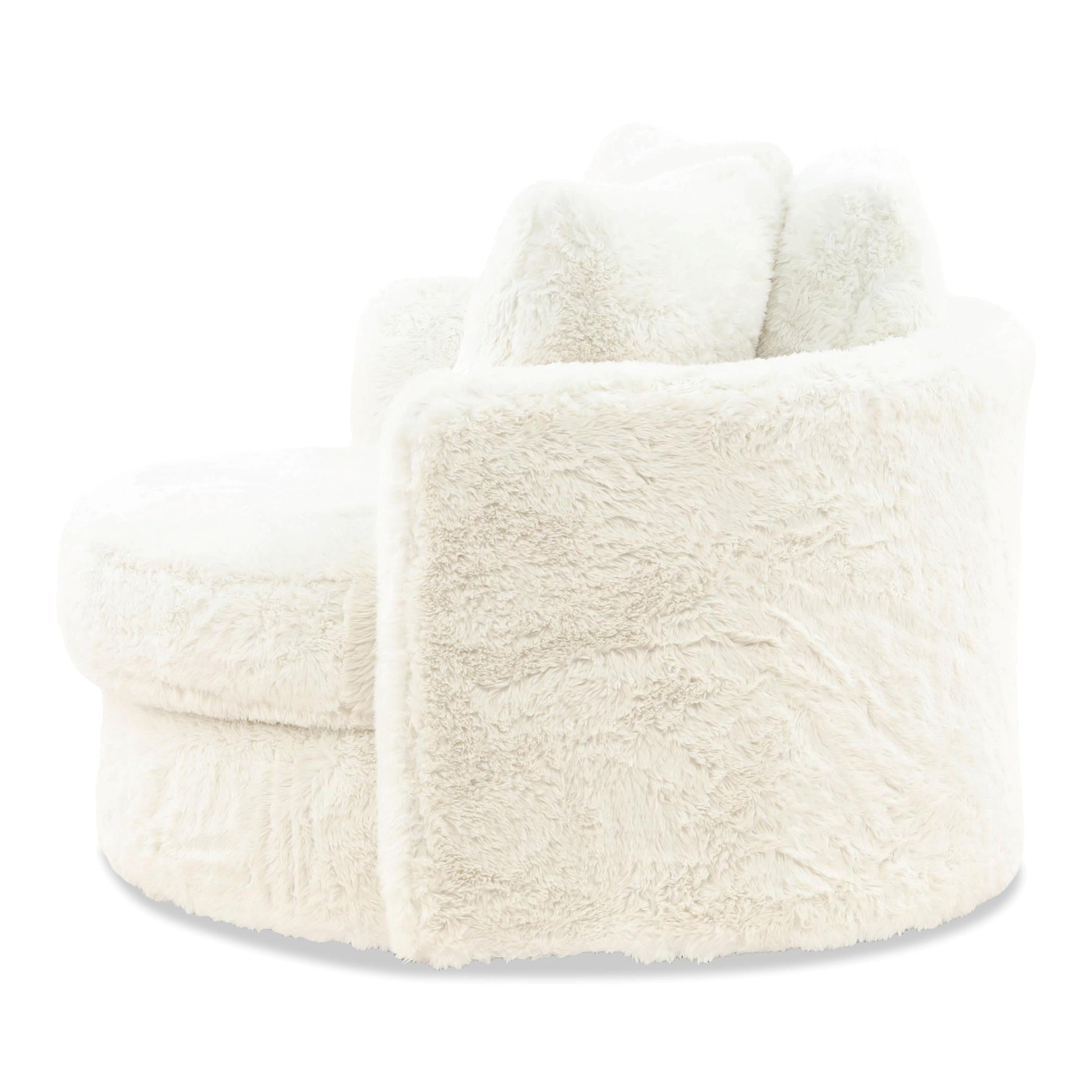 Vail Fur Swivel Chair