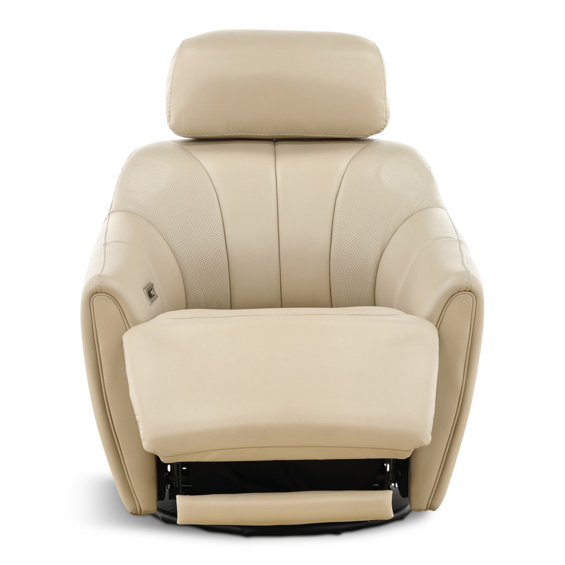 Warren Leather Swivel Power Recliner