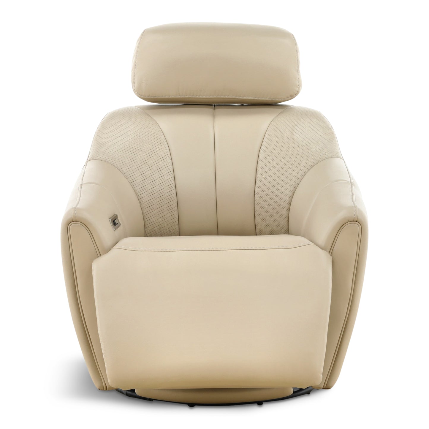 Warren Leather Swivel Power Recliner