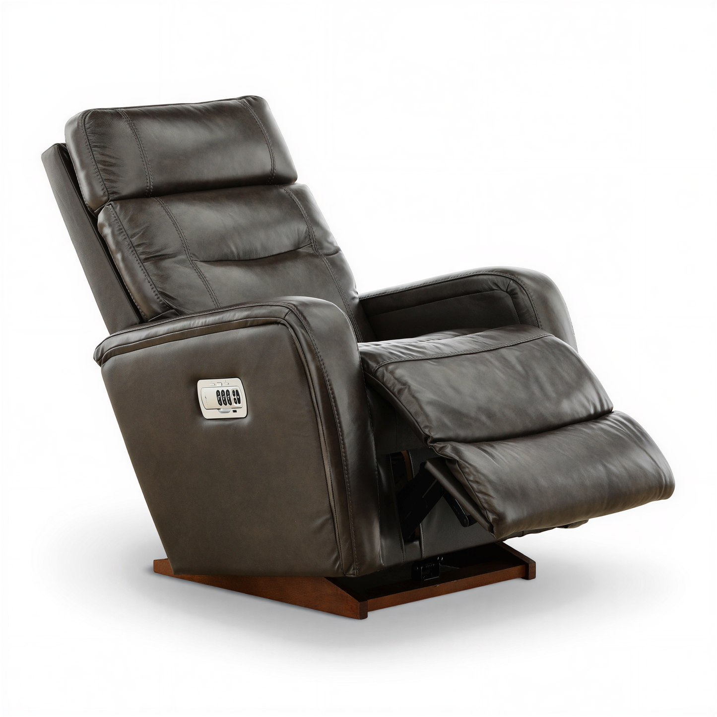 La-Z-Boy Baron Leather Power Rocker Recliner with Power Headrest