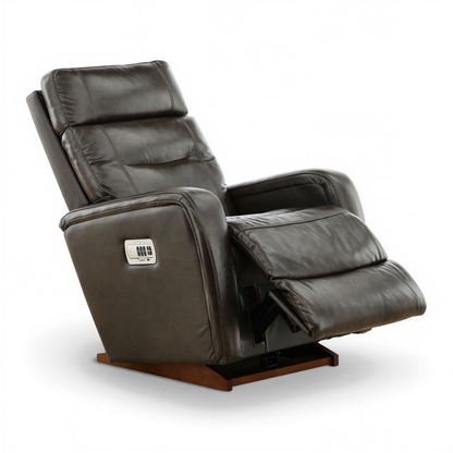 La-Z-Boy Baron Leather Power Rocker Recliner with Power Headrest