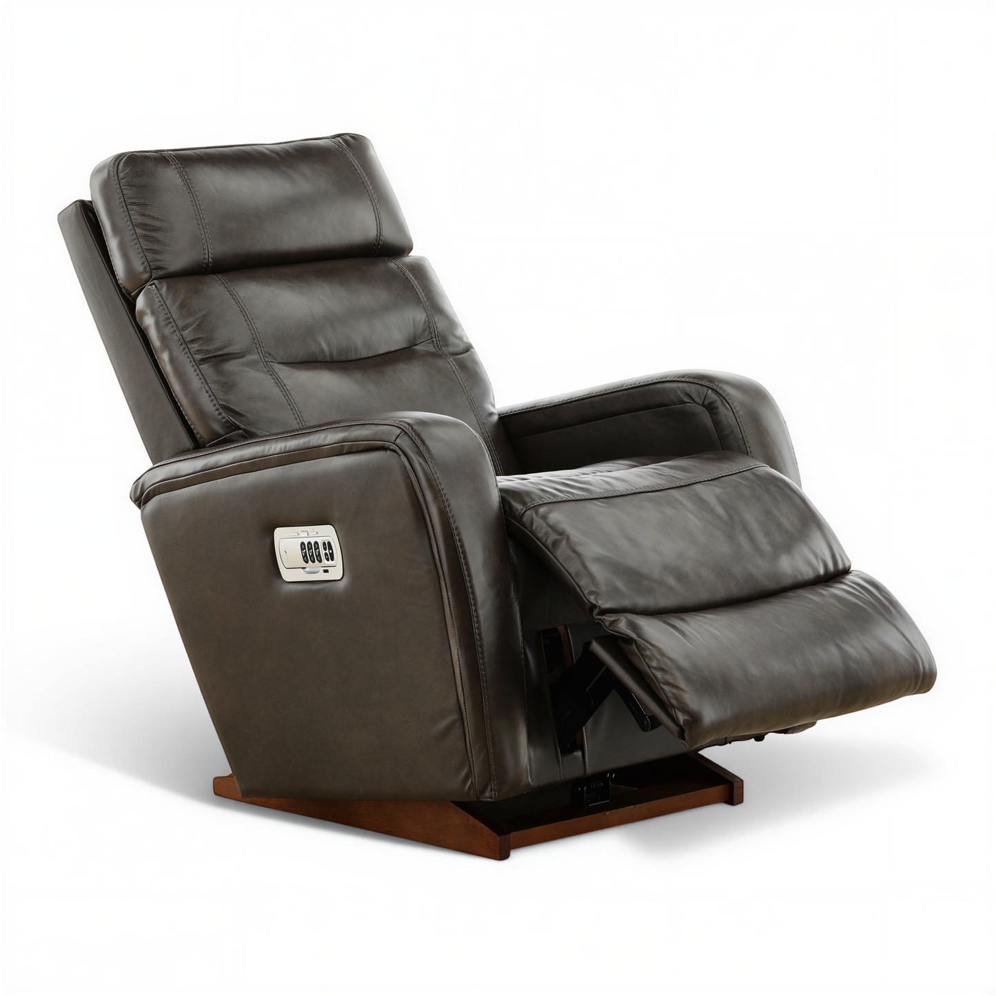 La-Z-Boy Baron Leather Power Rocker Recliner with Power Headrest