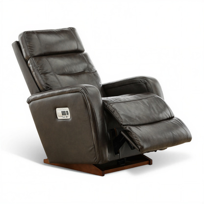 La-Z-Boy Baron Leather Power Rocker Recliner with Power Headrest