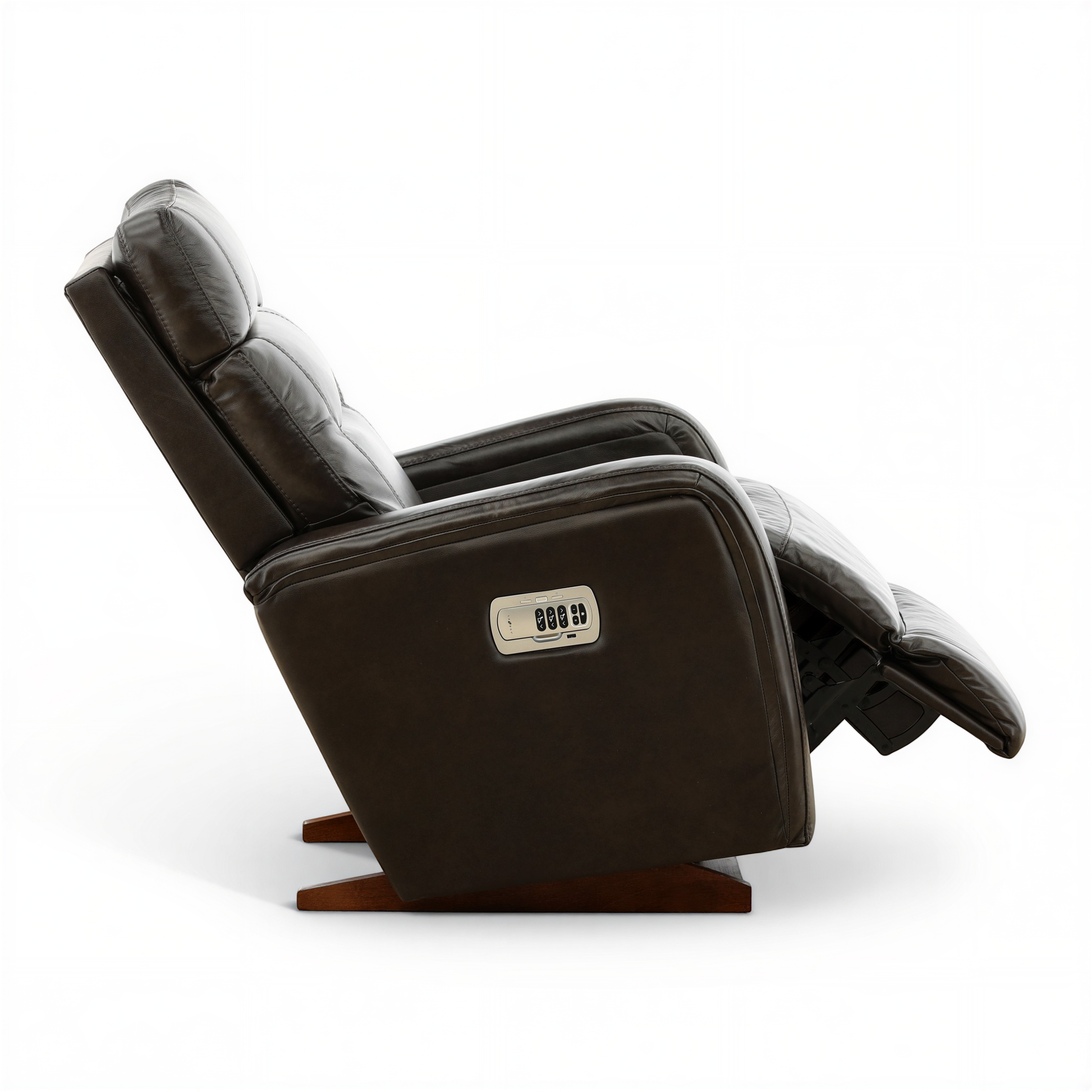 La-Z-Boy Baron Leather Power Rocker Recliner with Power Headrest
