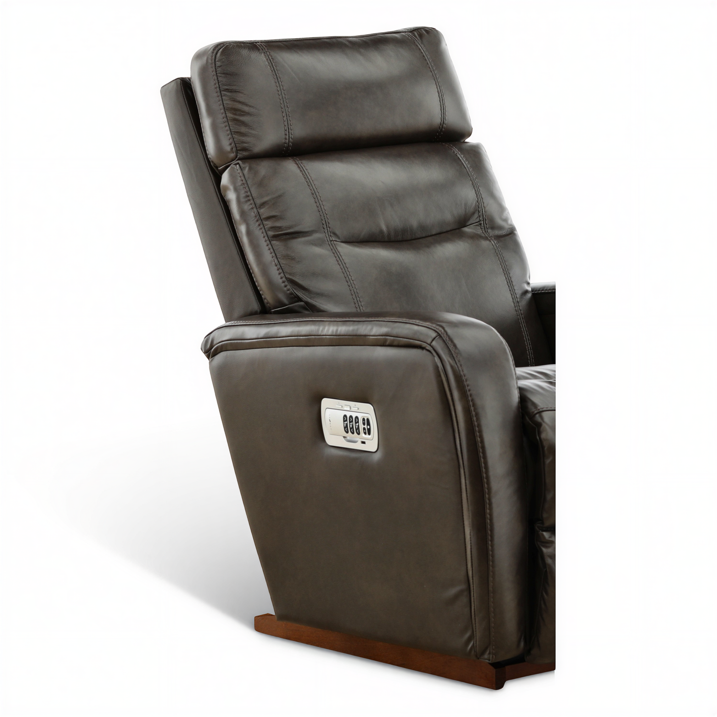 La-Z-Boy Baron Leather Power Rocker Recliner with Power Headrest