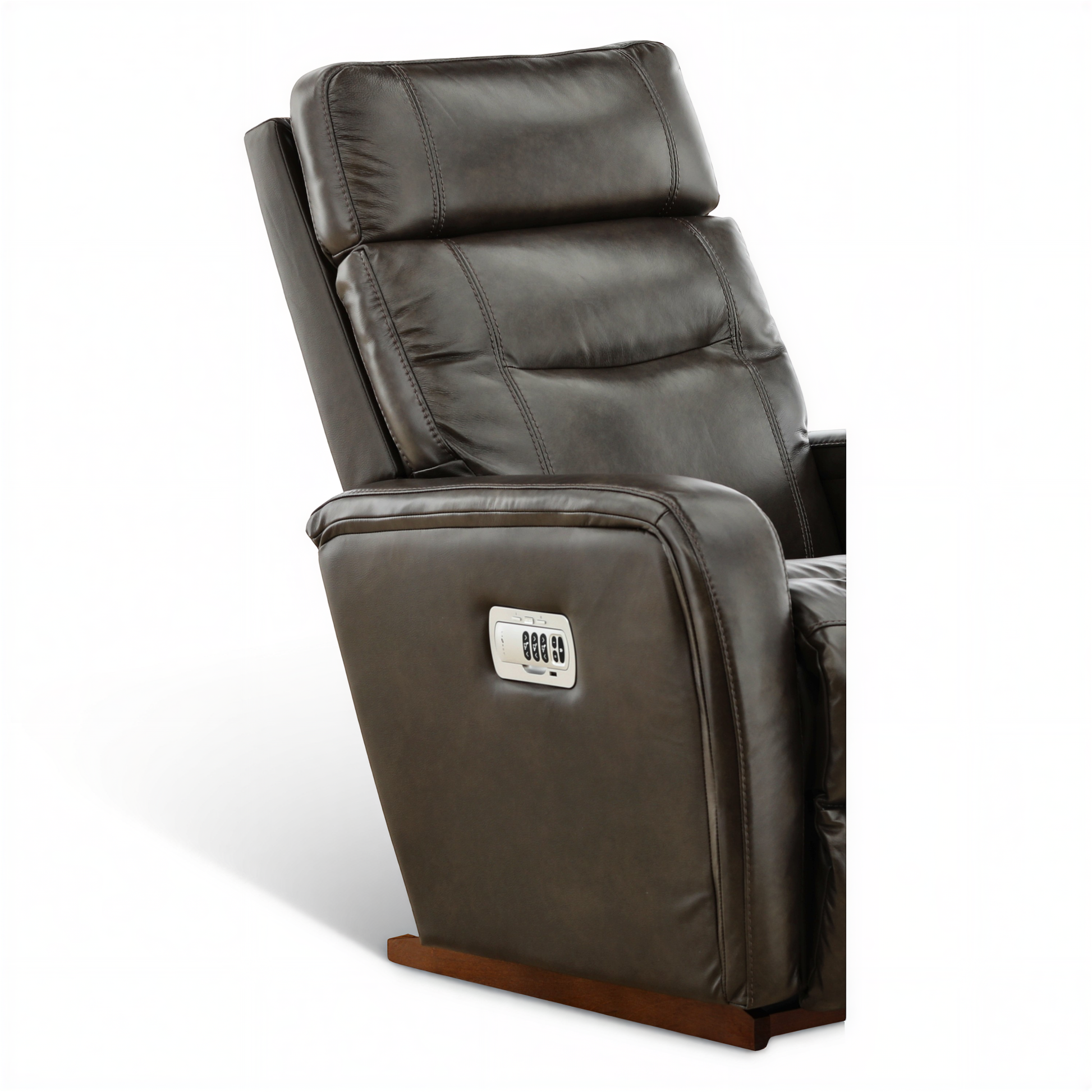 La-Z-Boy Baron Leather Power Rocker Recliner with Power Headrest