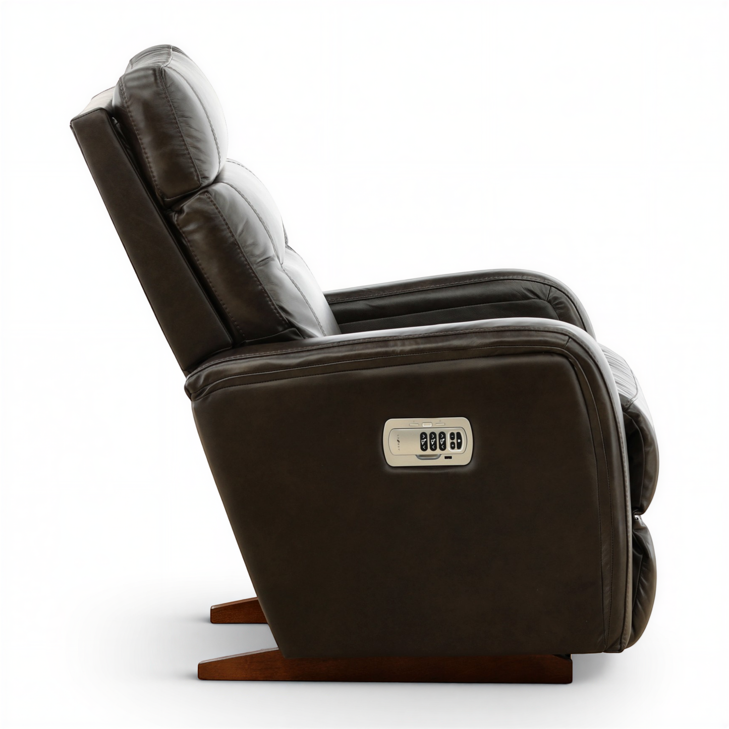 La-Z-Boy Baron Leather Power Rocker Recliner with Power Headrest