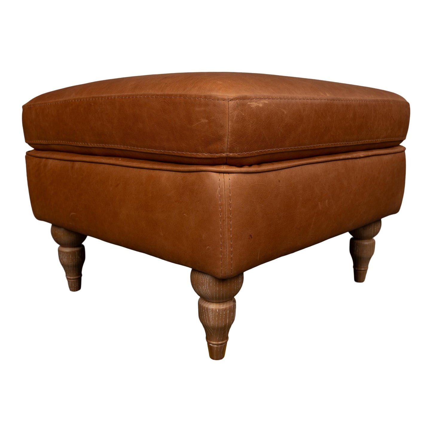 Hoffman Leather Ottoman