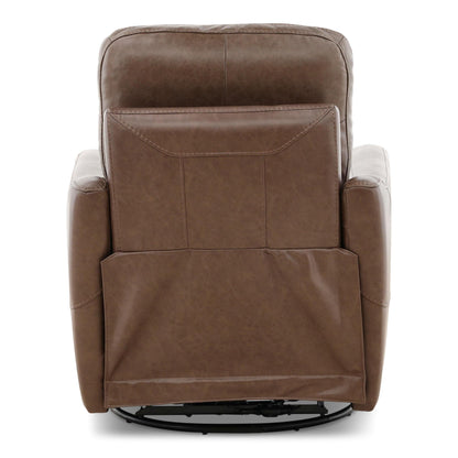 Brea Leather Power Swivel Recliner