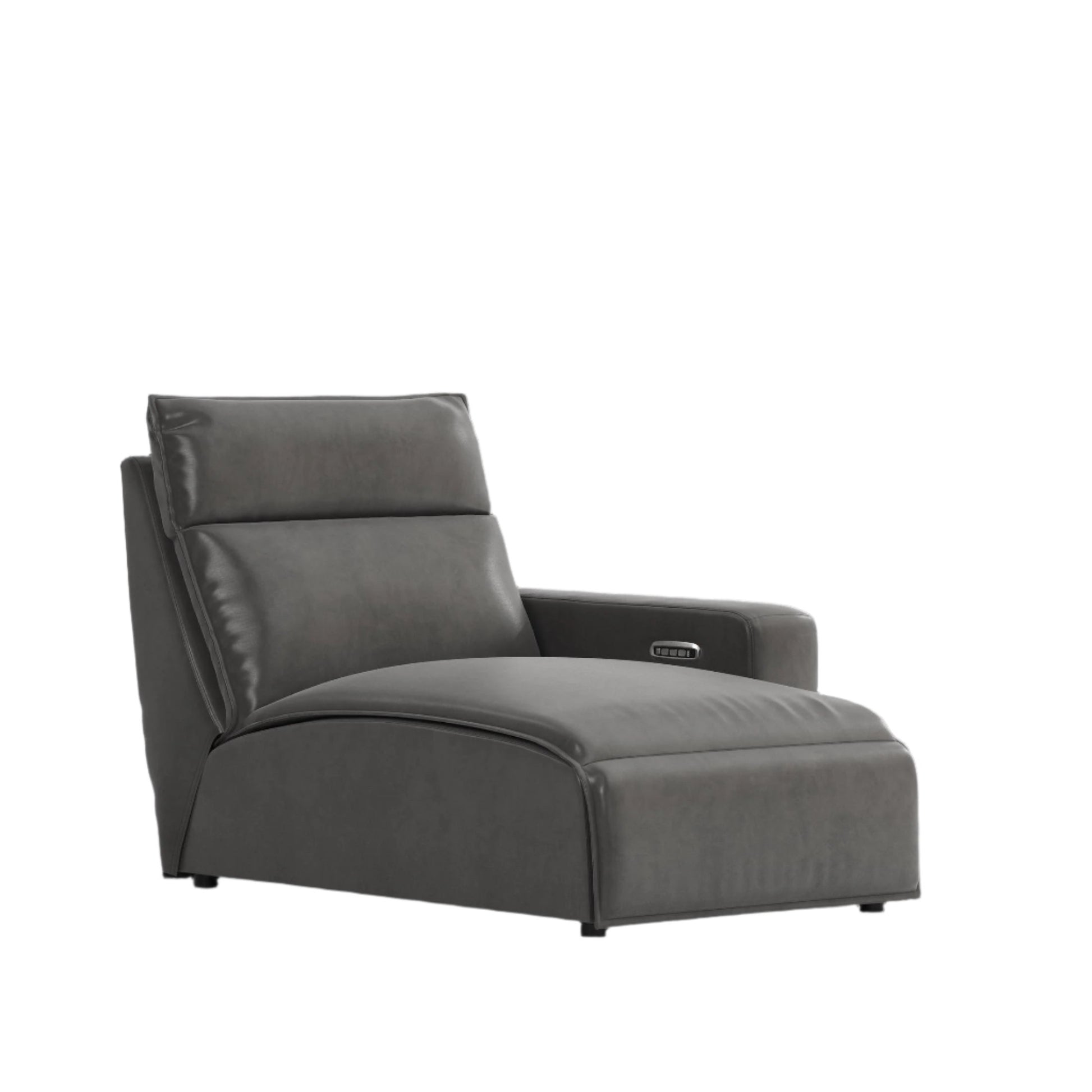 Modular Two Right Arm Facing Power Chaise - Charcoal