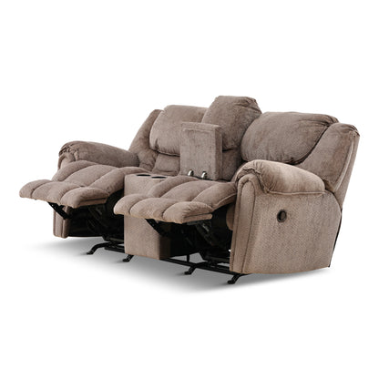 Solana Rocking Reclining Console Loveseat