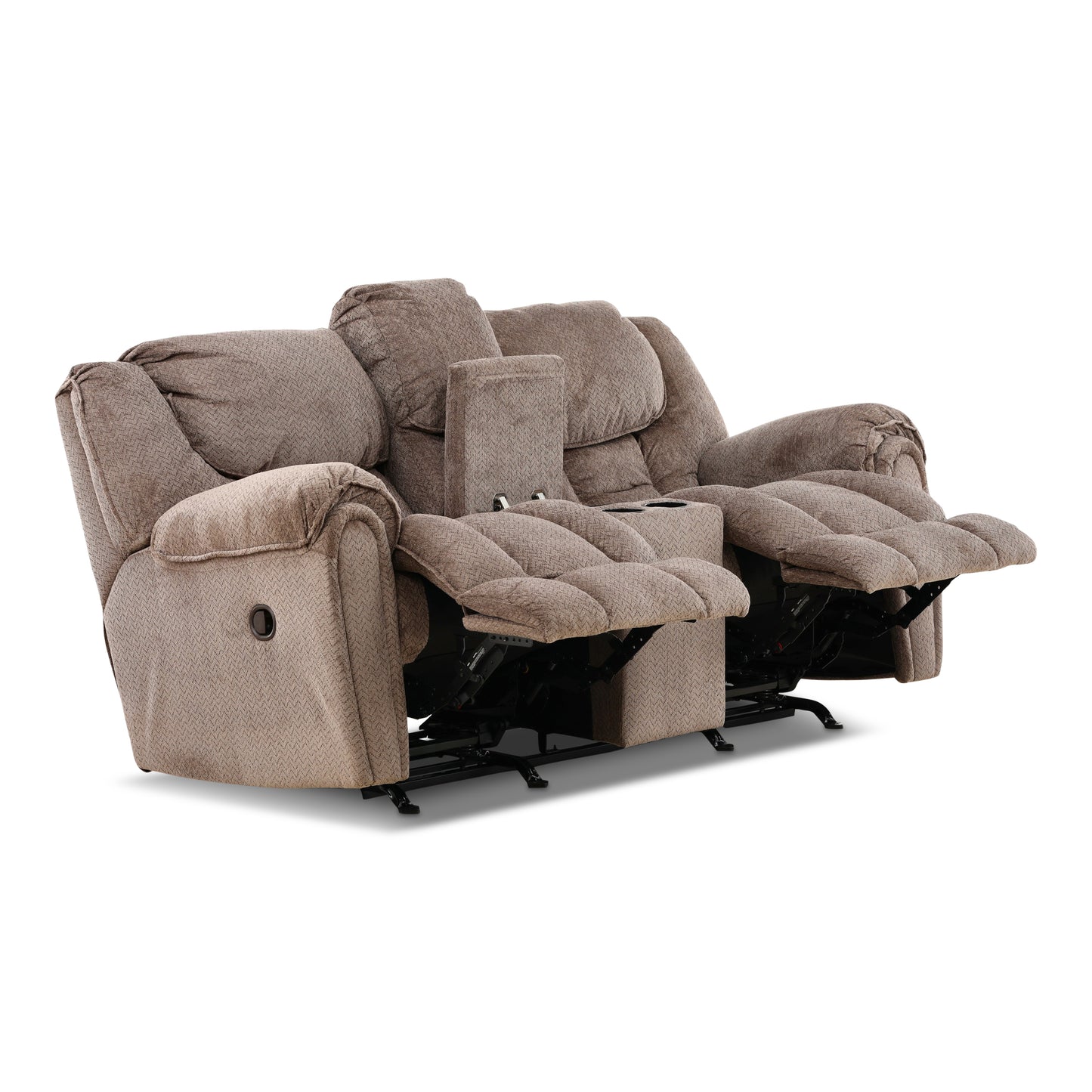 Solana Rocking Reclining Console Loveseat