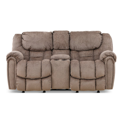 Solana Rocking Reclining Console Loveseat