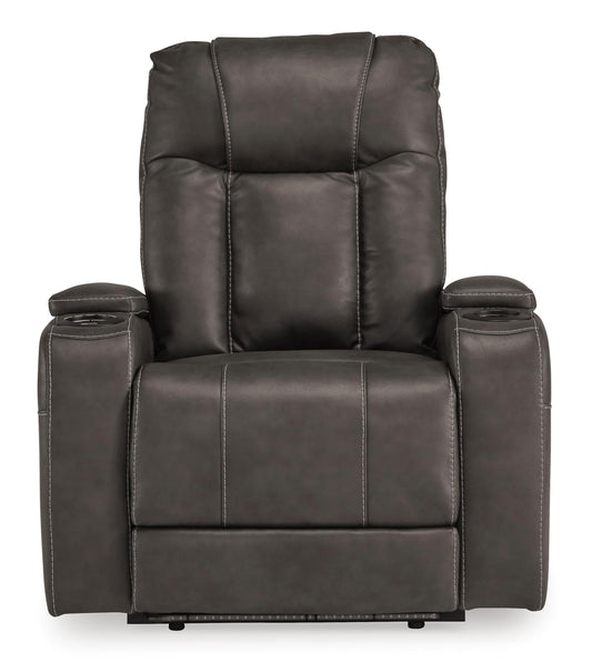 Ashley Feazada Dual Power Recliner Shadow