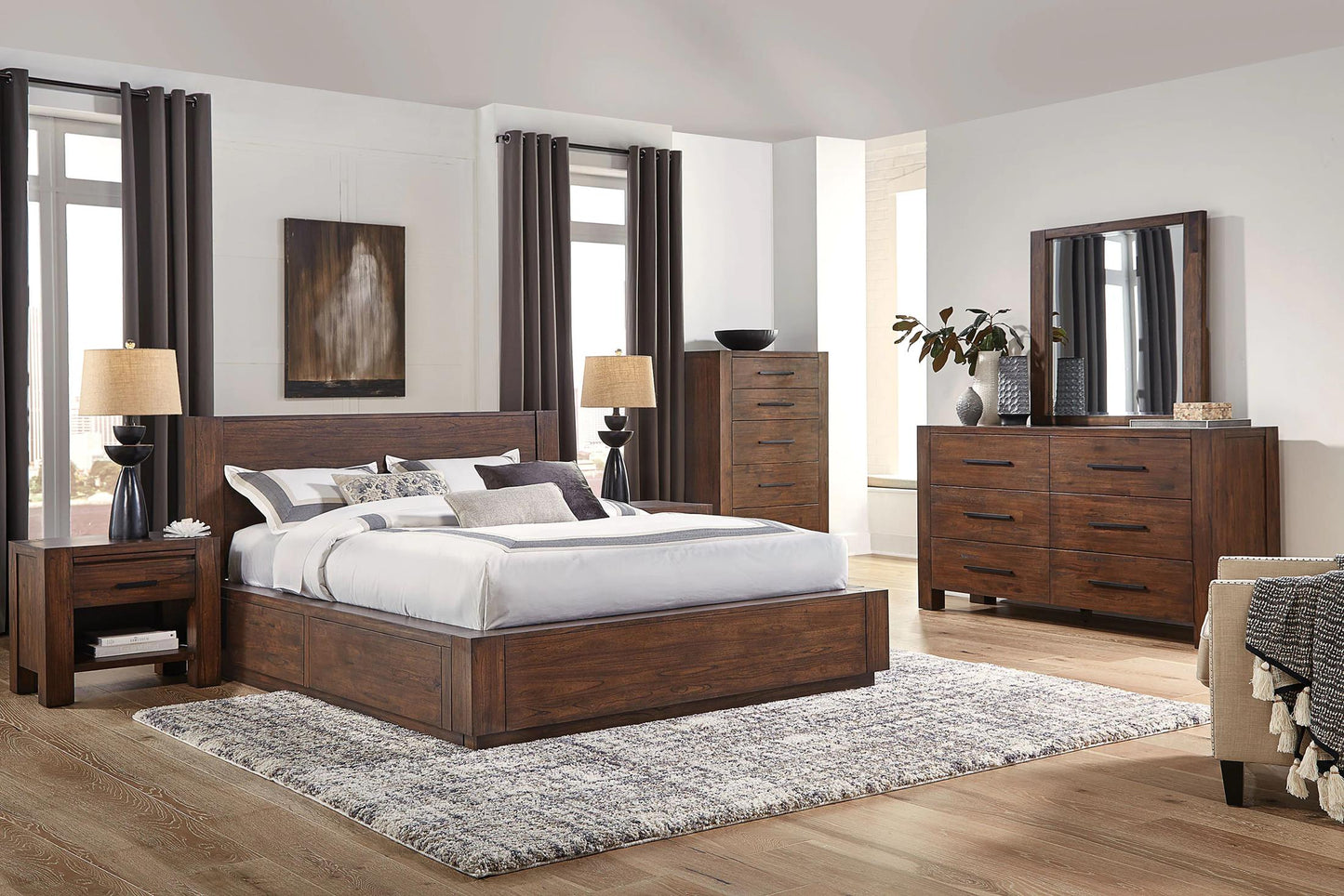 Cassia 3-Piece Queen Two Sided Storage Bedroom Set