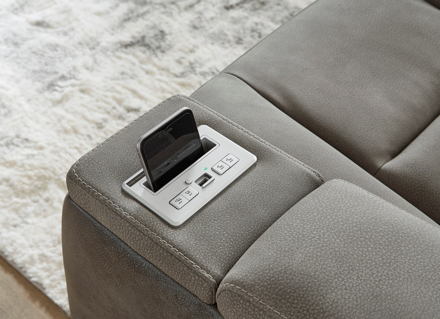 Ashley Next-Gen DuraPella Performance Fabric Dual Power Reclining Sofa