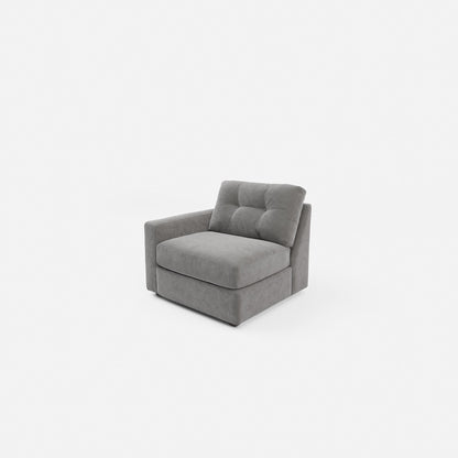 Modular One Left Arm Facing Chair - Granite