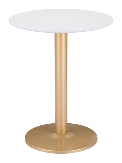 Alto Bistro Table White & Gold