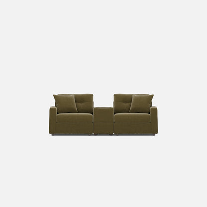 Modular One 3-Piece Console Loveseat Moss