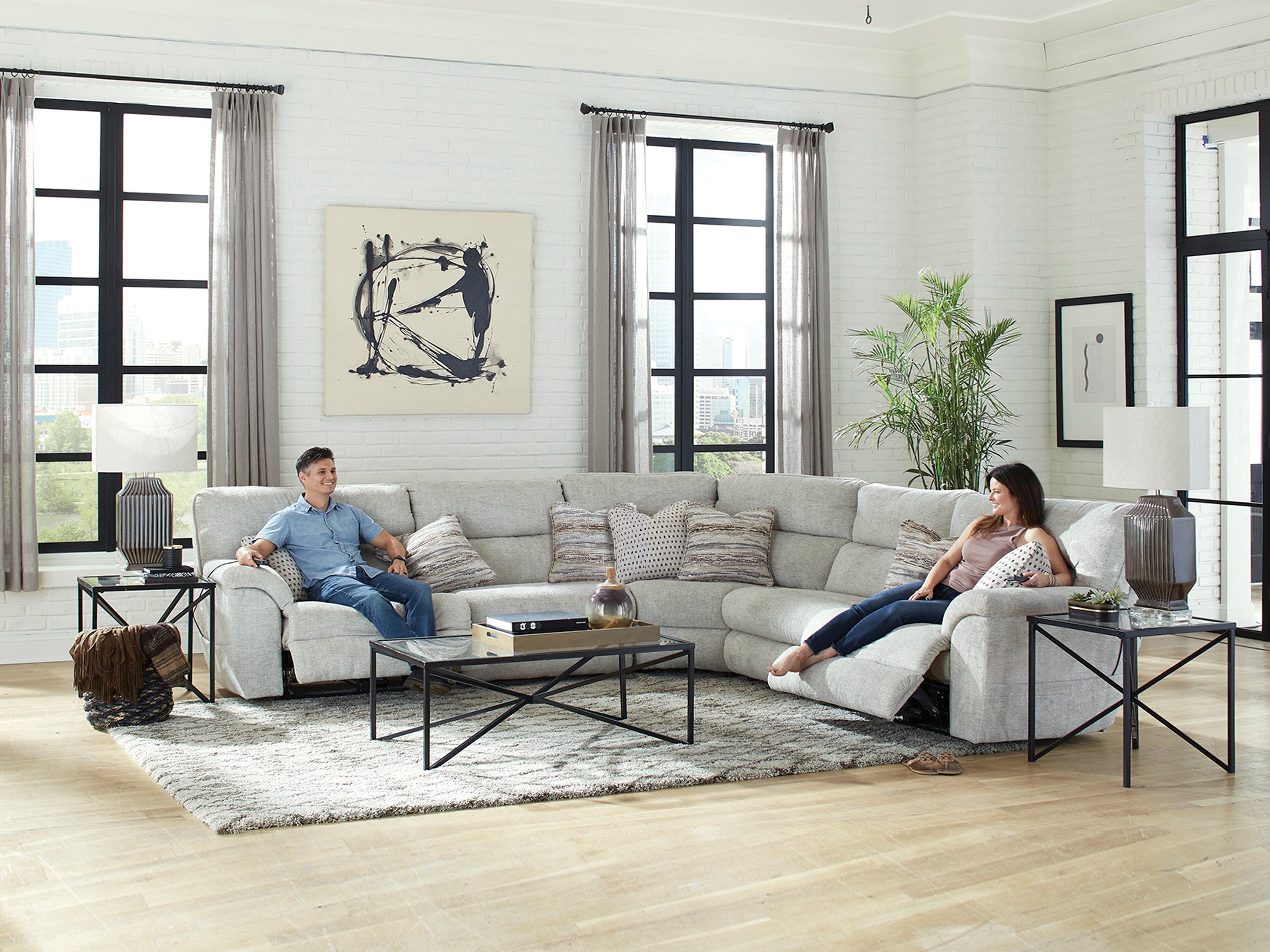 Jorja 6-Piece Power Reclining Sectional – Levin Furniture