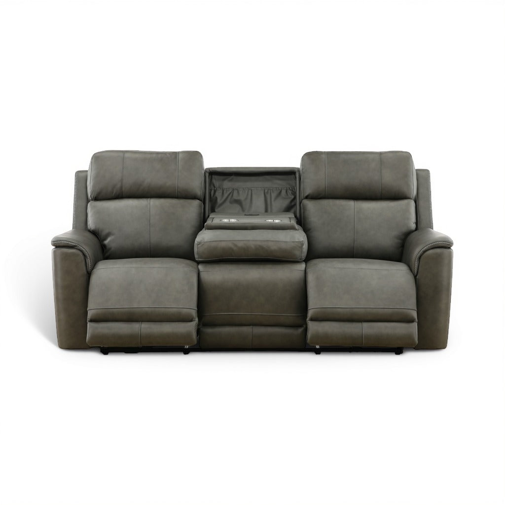 Samarah Power Reclining Leather Sofa