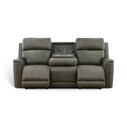 Samarah Power Reclining Leather Sofa