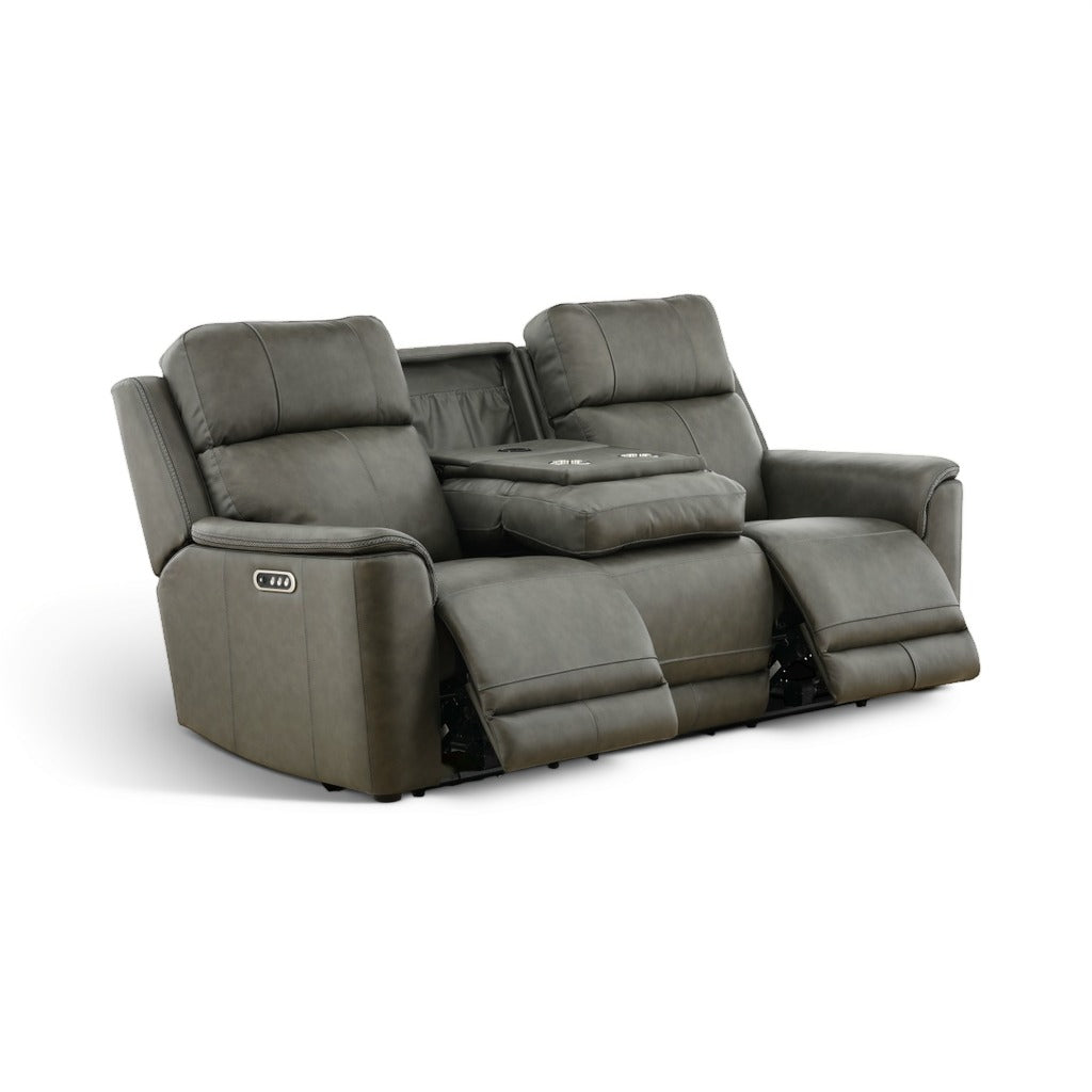 Samarah Power Reclining Leather Sofa