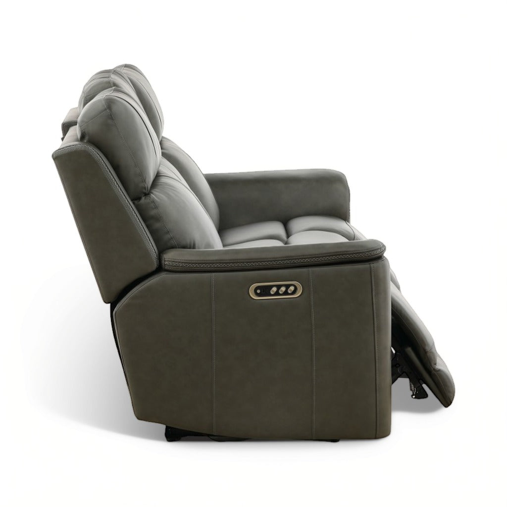 Samarah Power Reclining Leather Sofa