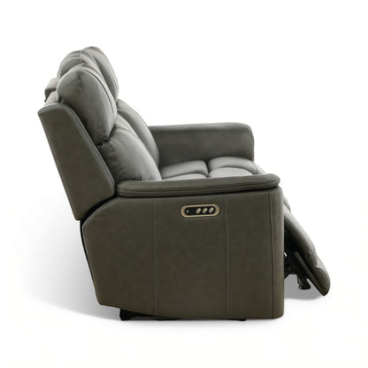 Samarah Power Reclining Leather Sofa