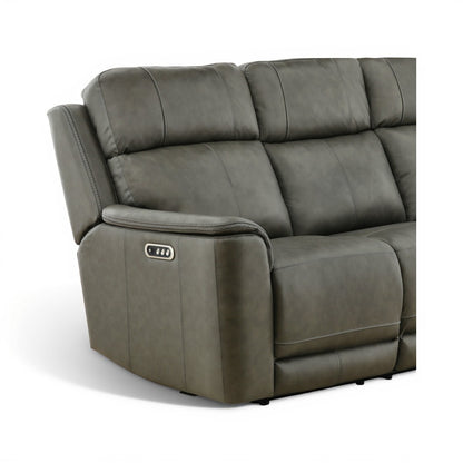 Samarah Power Reclining Leather Sofa