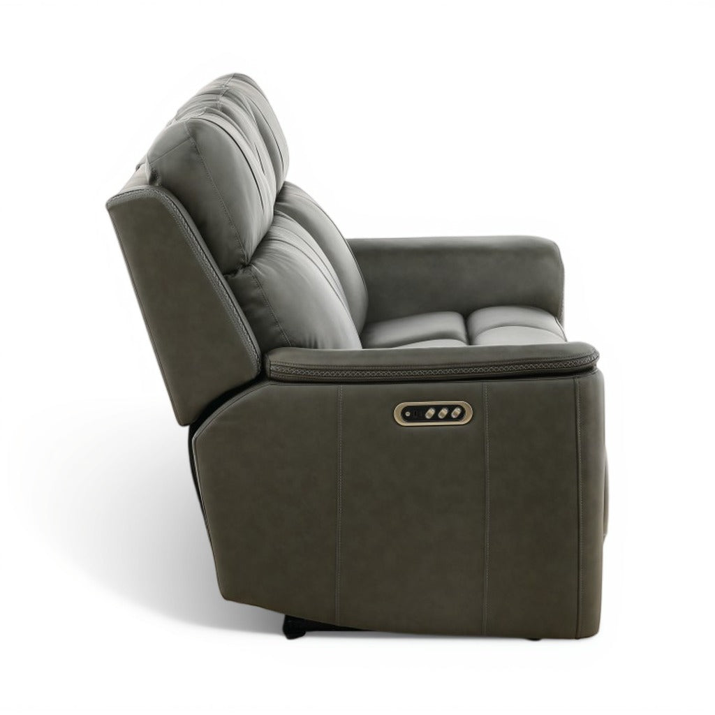 Samarah Power Reclining Leather Sofa