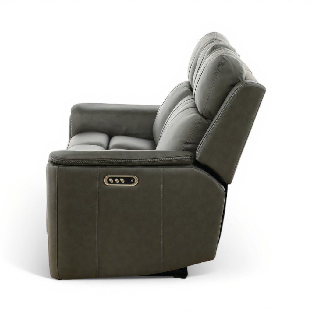 Samarah Power Reclining Leather Sofa