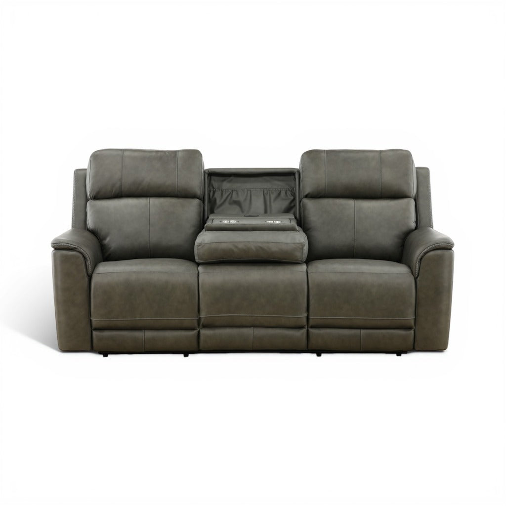 Samarah Power Reclining Leather Sofa