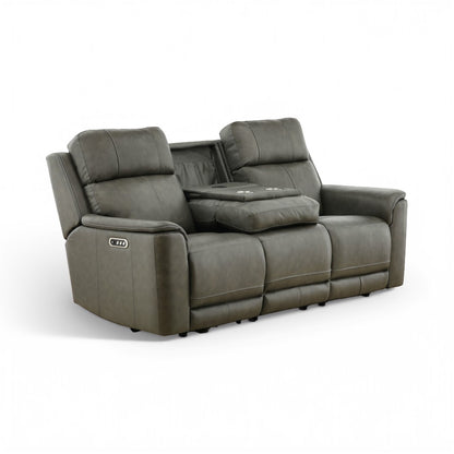 Samarah Power Reclining Leather Sofa