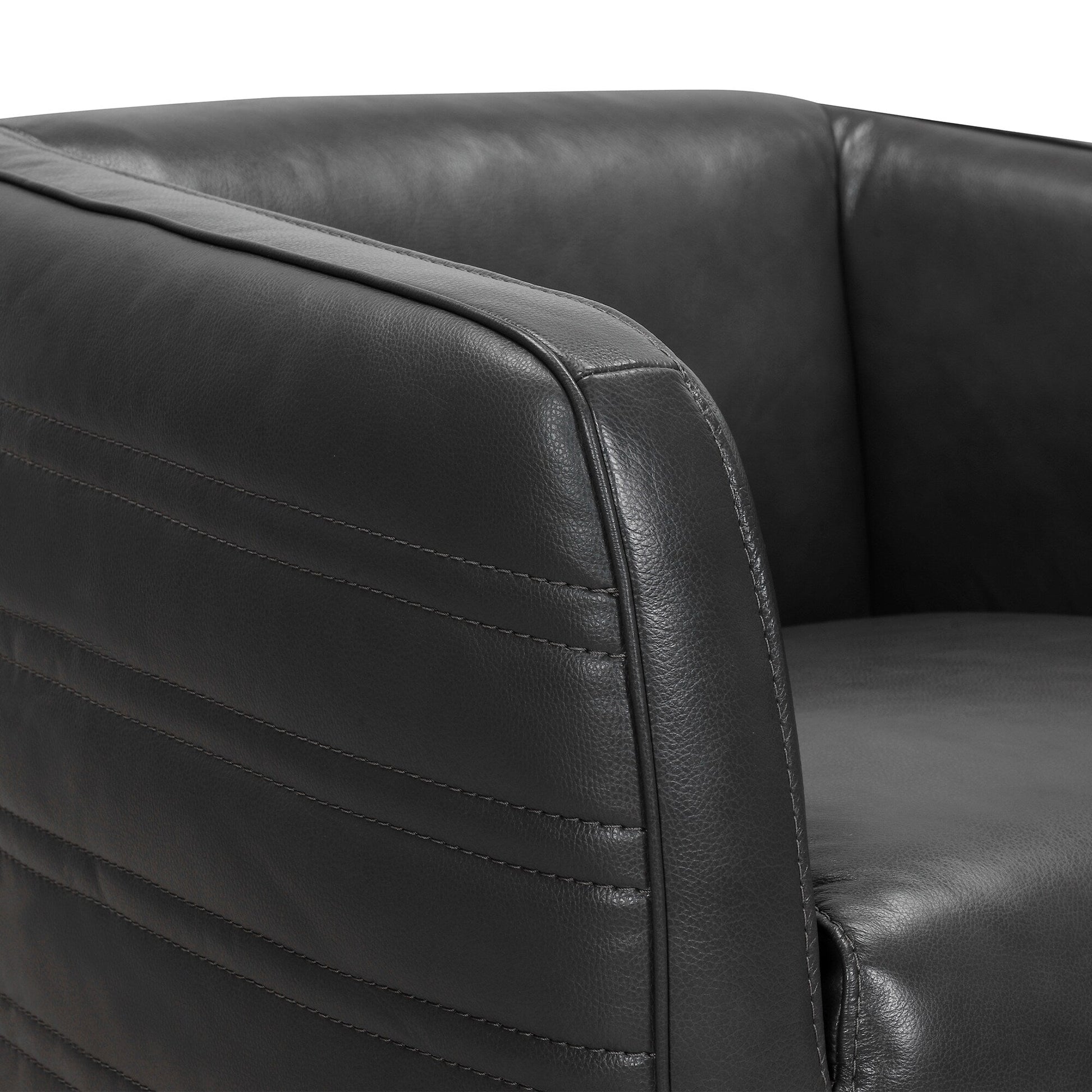 Melanie Leather Swivel Chair