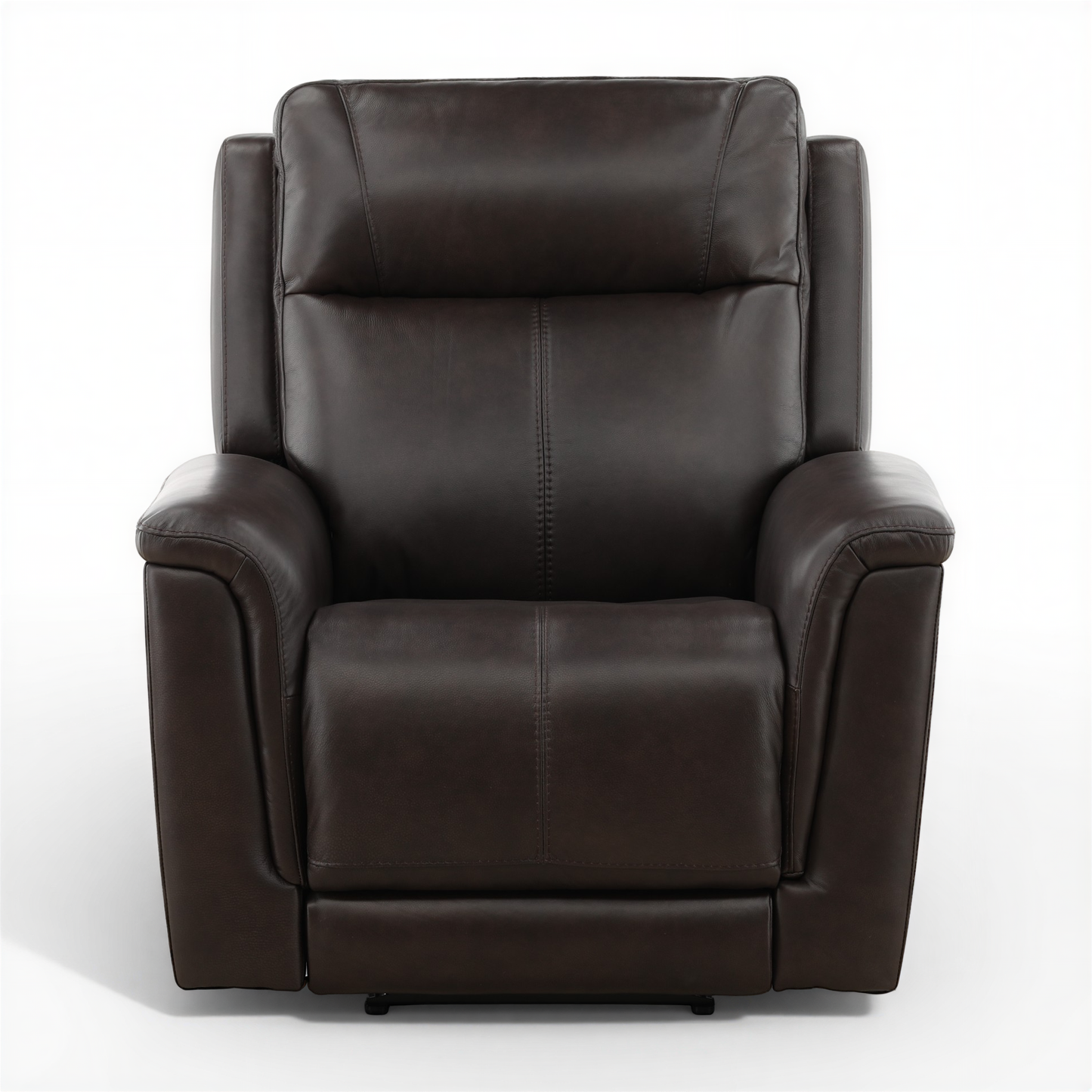 Flexsteel Trey Leather Power Recliner Brown
