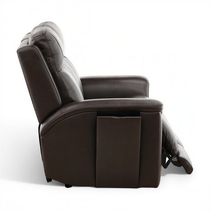 Flexsteel Trey Leather Power Reclining Loveseat