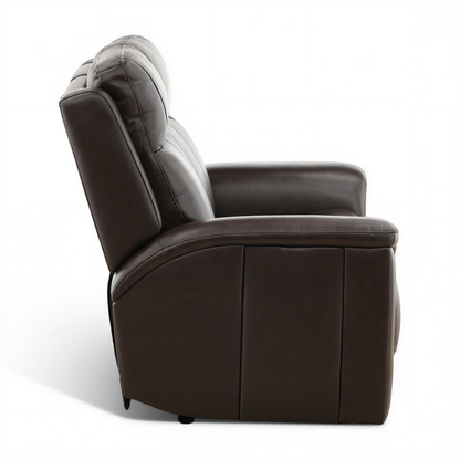 Flexsteel Trey Leather Power Reclining Loveseat