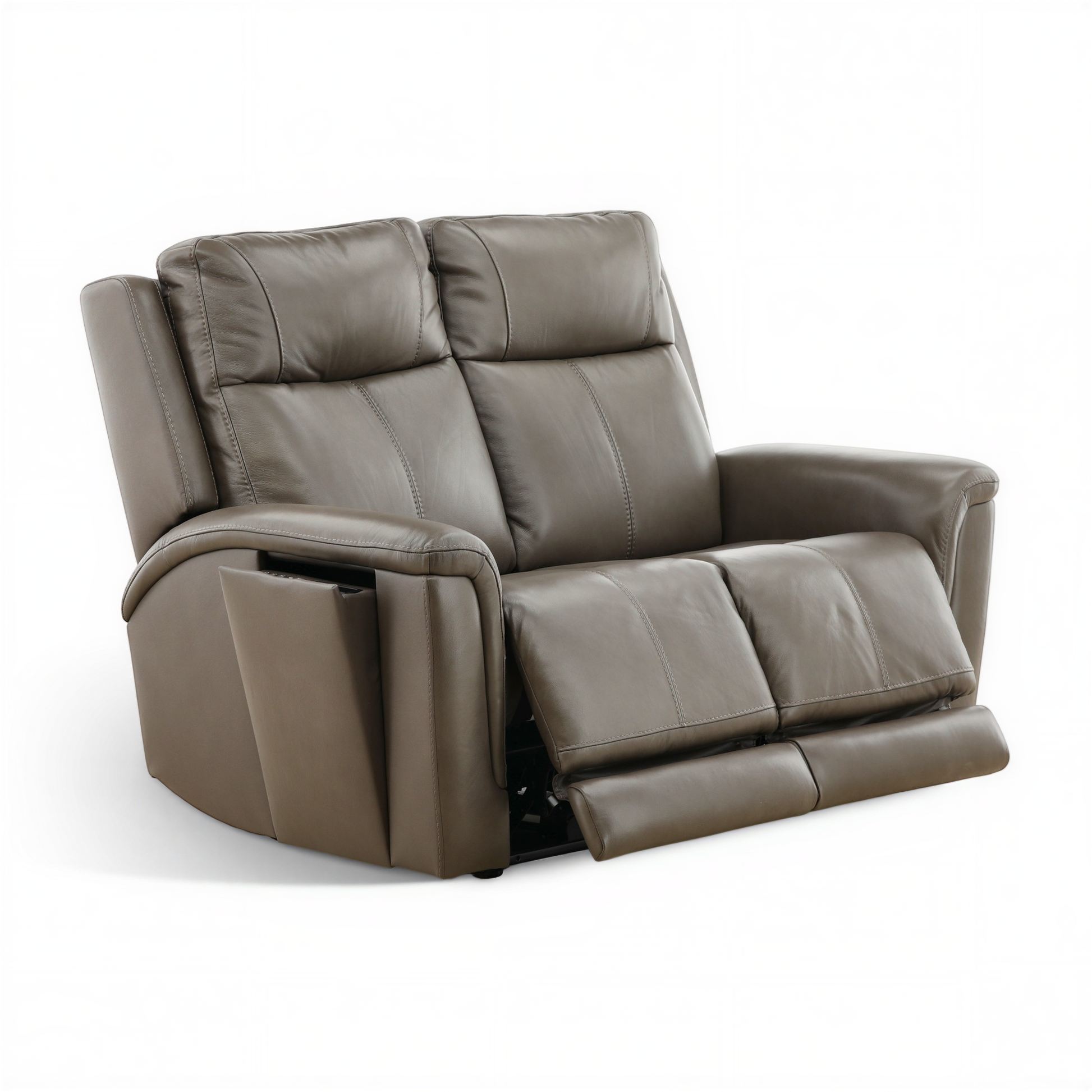 Flexsteel Trey Leather Power Reclining Loveseat