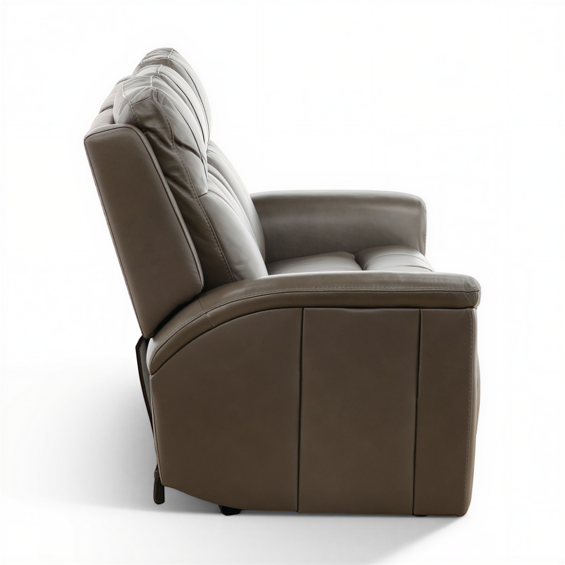 Flexsteel Trey Leather Power Reclining Sofa with Drop-Down Table