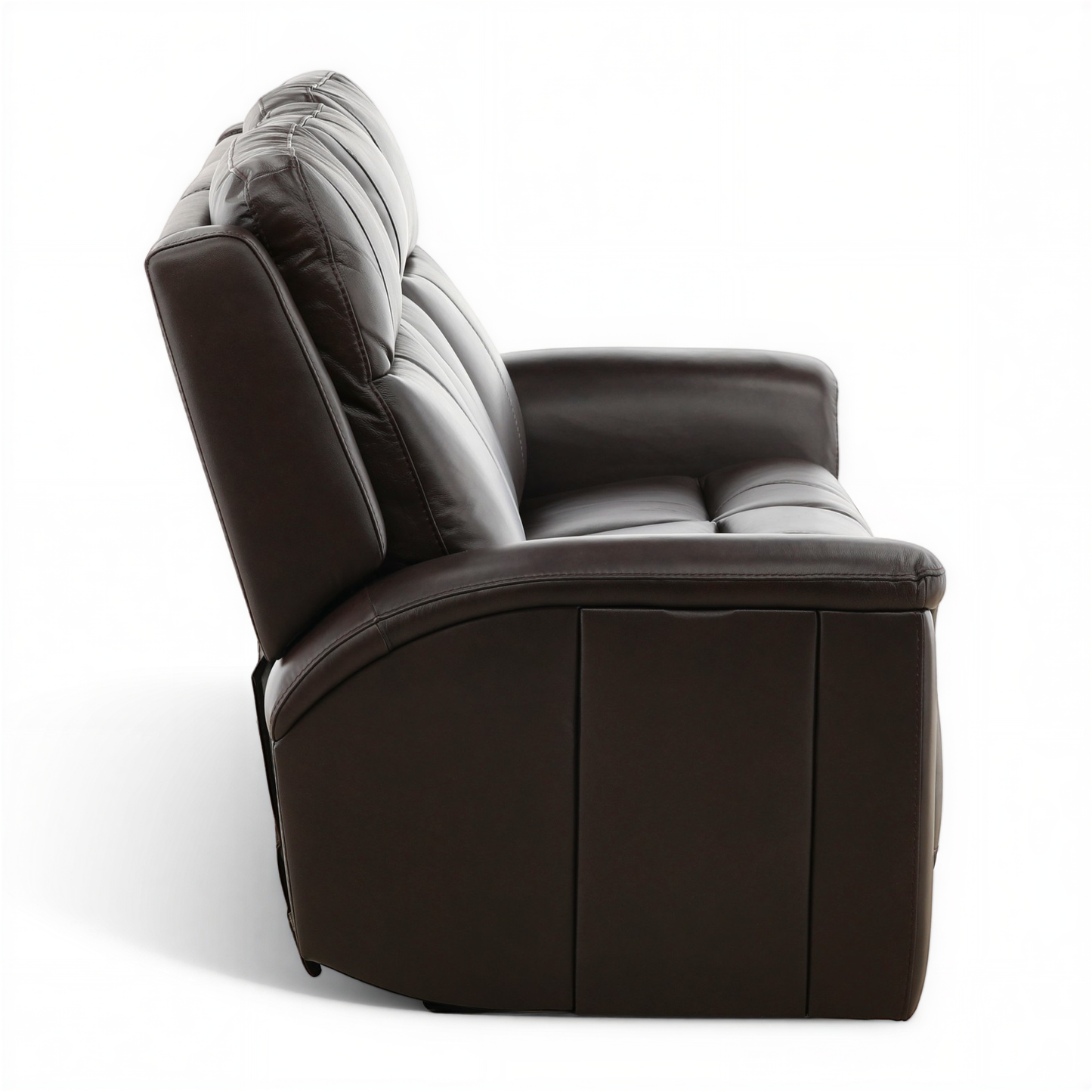 Flexsteel Trey Leather Power Reclining Sofa with Drop-Down Table