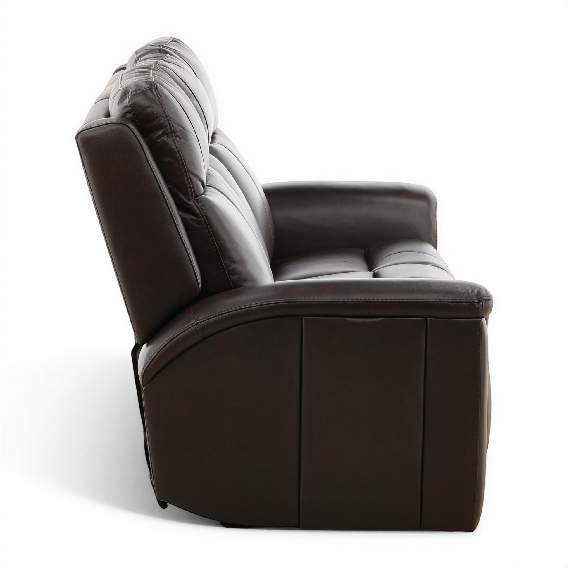 Flexsteel Trey Leather Power Reclining Sofa with Drop-Down Table