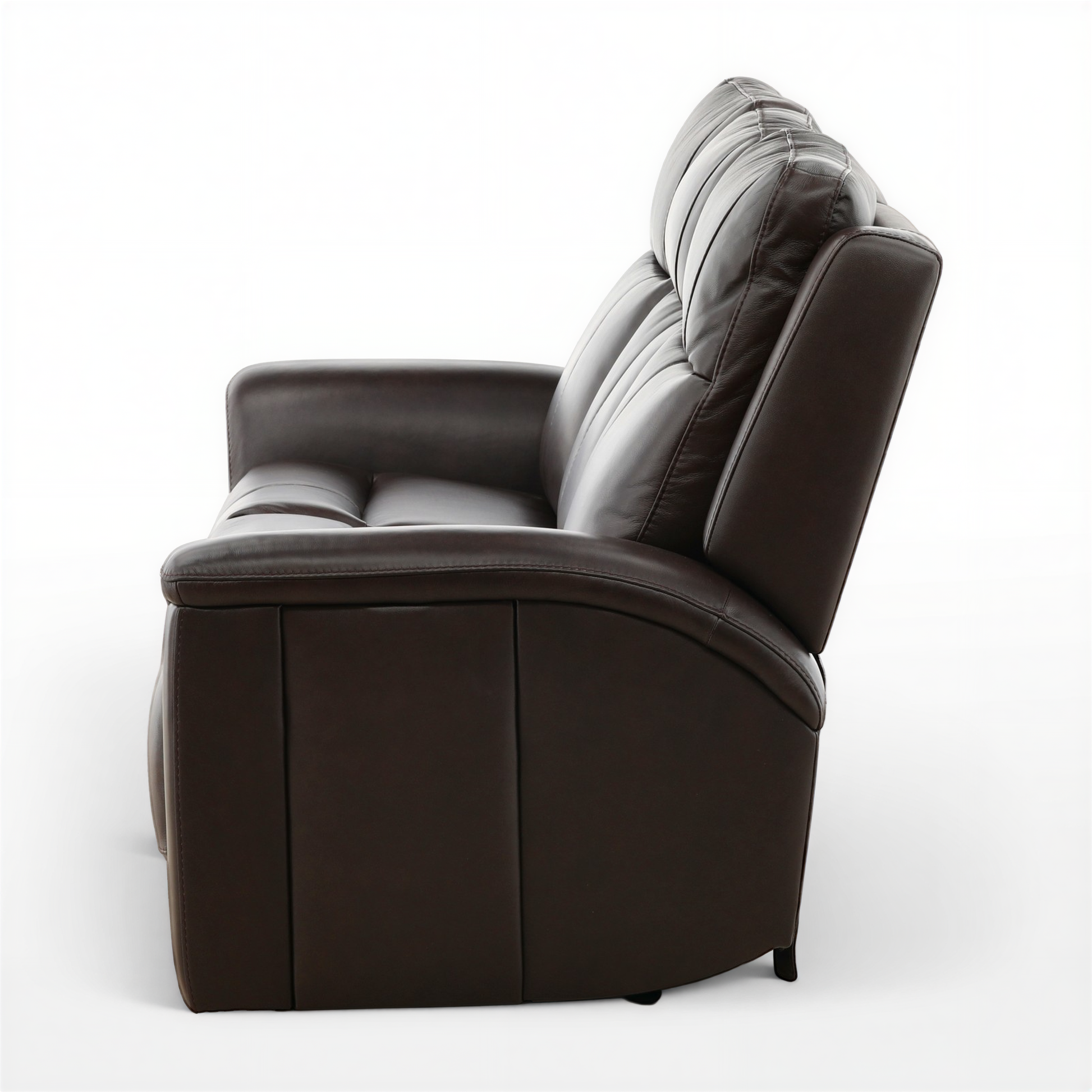Flexsteel Trey Leather Power Reclining Sofa with Drop-Down Table