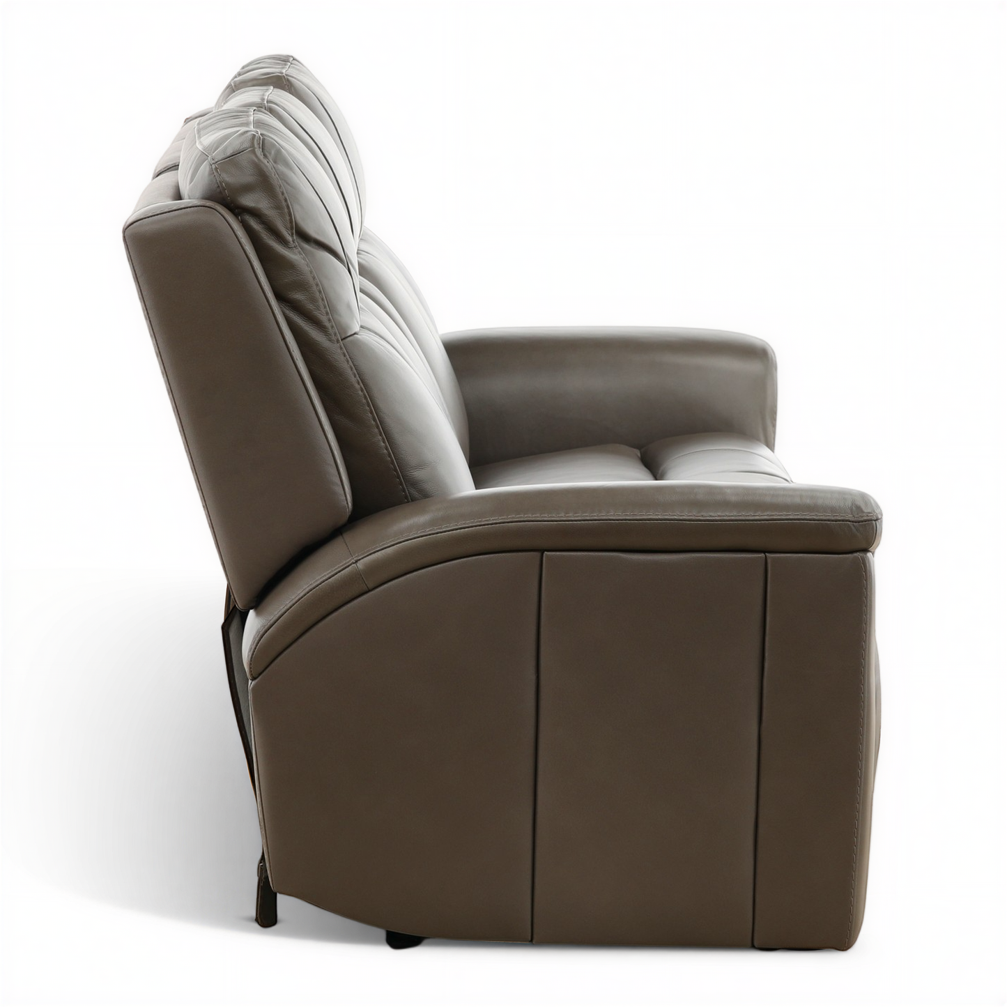 Flexsteel Trey Leather Power Reclining Console Loveseat