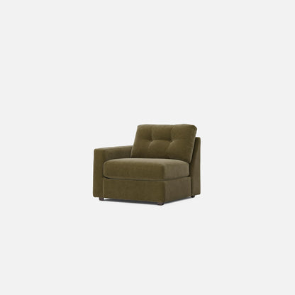 Modular One Left Arm Facing Chair - Moss