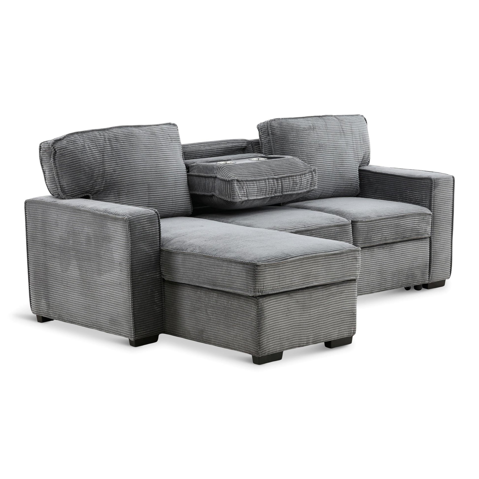 Amir 2-Piece Sectional with Sofa Bed