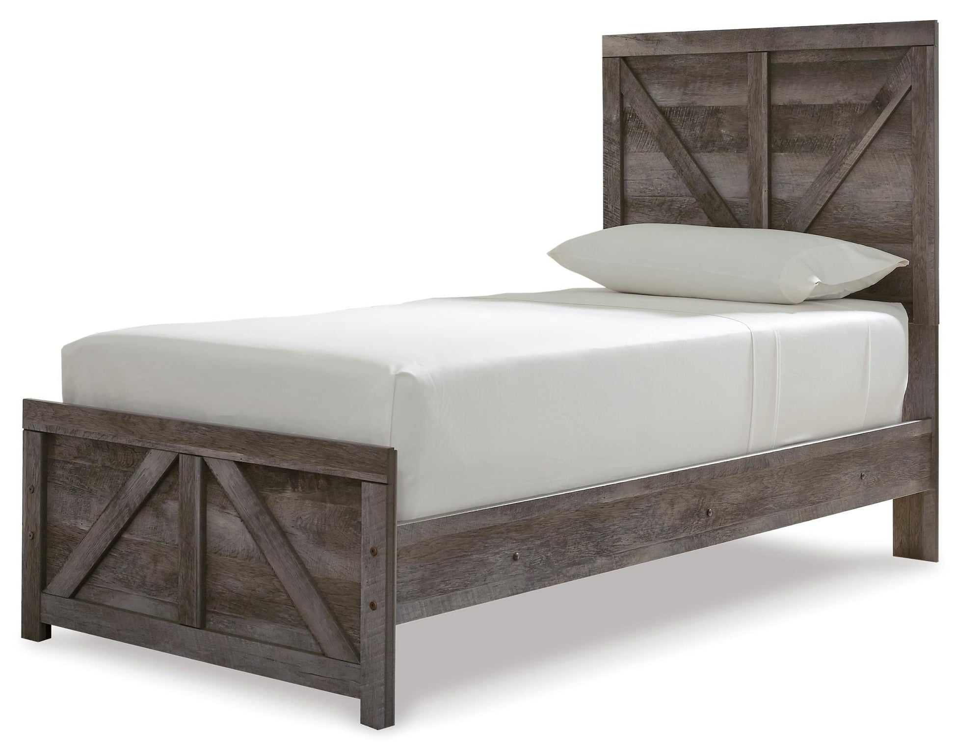 Wynnlow Twin Crossbuck Panel Bed