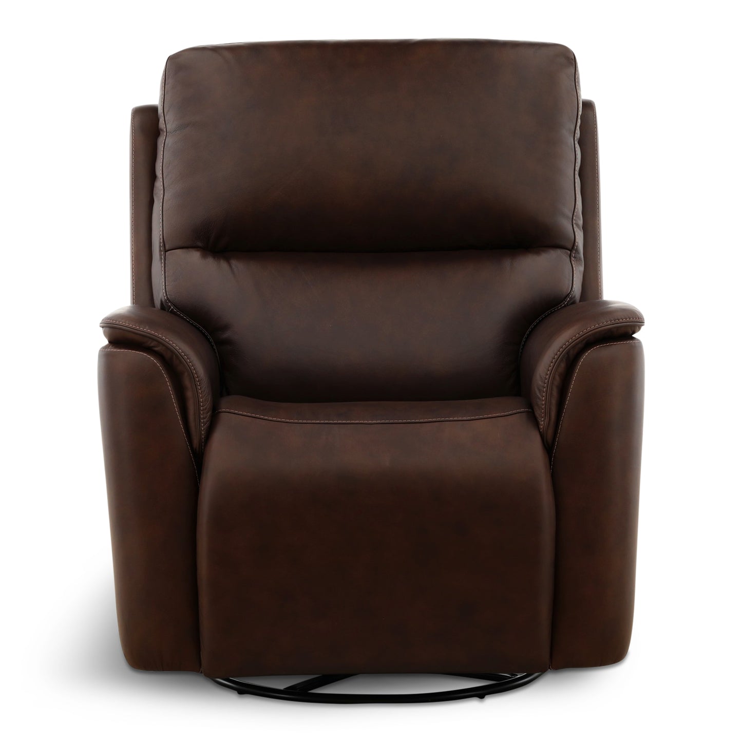 Karson Leather Power Swivel Glider Recliner